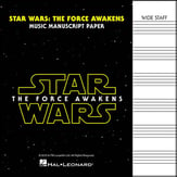 Star Wars - The Force Awakens Manuscript Paper Wide Staff